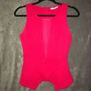 Tank with slight peplum